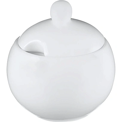 Сахарница Wilmax белая, фарфоровая,325 мл WL-995001