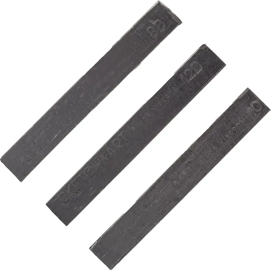 Набор графита прессованного SKETCH&ART 8B,10B,12B черный 3шт/наб 25-004