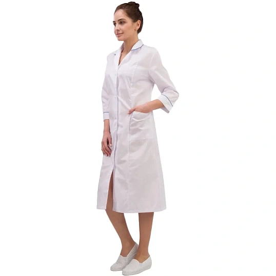 Халат для медицинского персонала м02-ХЛ женский (р.60-62) 158-164