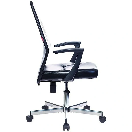 Кресло VB_EChair-224 DSL PPU к/з черный, хром