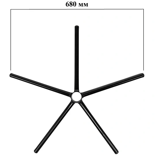 Крестовина для кресла VB_D 680мм металл черный, сборная CROSS/DOMINUS