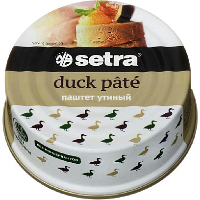 Паштет Мясные консервы Setra  HALAL утиный, 100г
