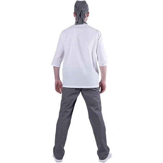 Костюм БИСТРО мужской цв.бел/т.сер (Кос846) (р.64-66) р.170-176