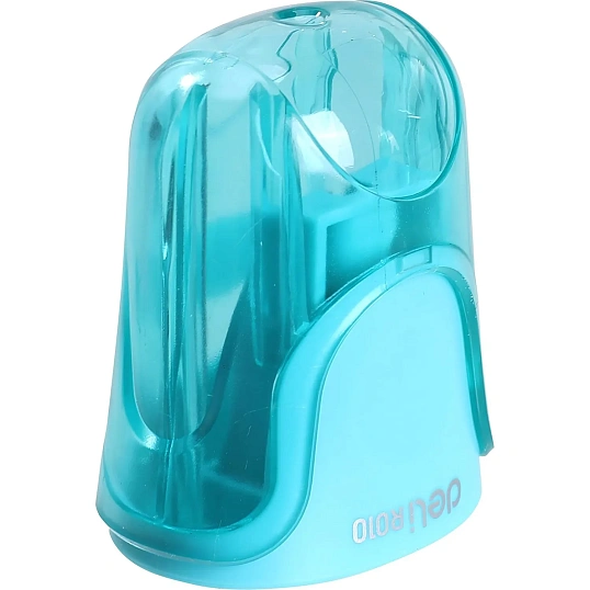 Точилка ручная Deli U-touch, 1 отверстие, с контейнером, пластик, ассорти