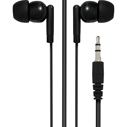 Наушники одноразовые Kromix 23252X, черный (100шт/уп)