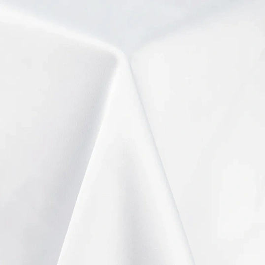 Скатерть Luscan Журавинка 145х145см (88%ПЭ, 12%хлопок) рис. гладкий, белый