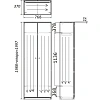 Корпус гардероба Easy One каркас LT 22/16 768х367 серый В1997