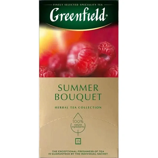 Чай Greenfield Summer Bouquet фруктовый фольгир.25пак/уп 0433-10,63107