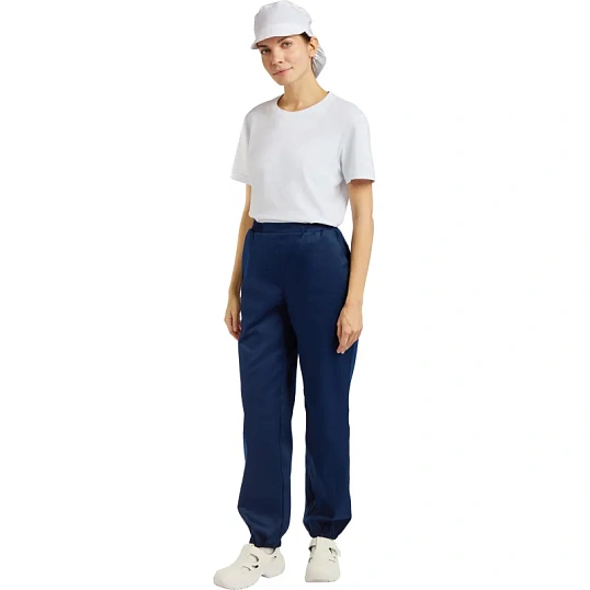 Брюки для пищевого пр-ва универс. у17-БР ХАССП (ср)син (р.60-62) р.182-188