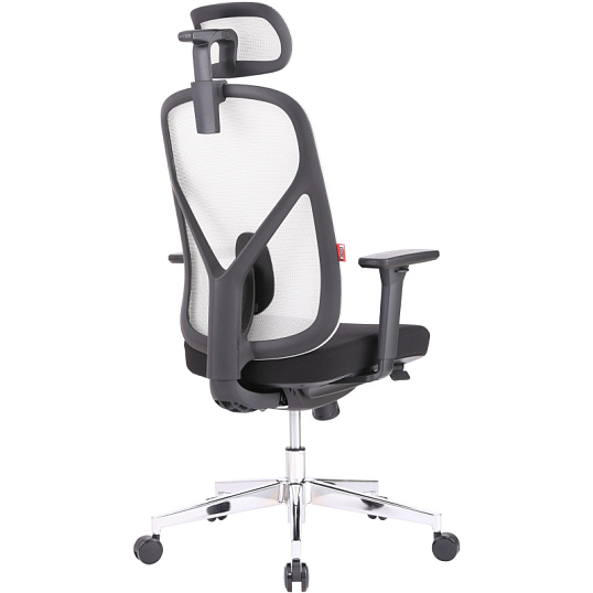 Кресло BN_Zm_EChair-500 MC сетка/ткань, серый/черный хром