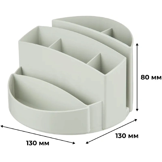 Подставка-органайзер д/канцеляр. мелочей Attache 8 отделений office серый
