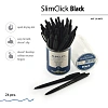 Ручка шариковая автомат. SlimClick.BLACK 0,5мм синяя 20-0073