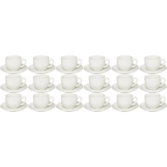 Чайная пара Makalu 220мл, фарфор, бел. 18шт/уп