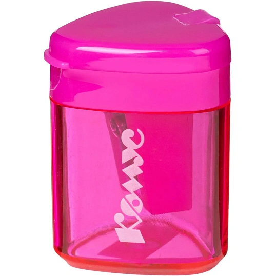 Точилка Комус Класс, 1 отверстие, с контейнером, в ассорт