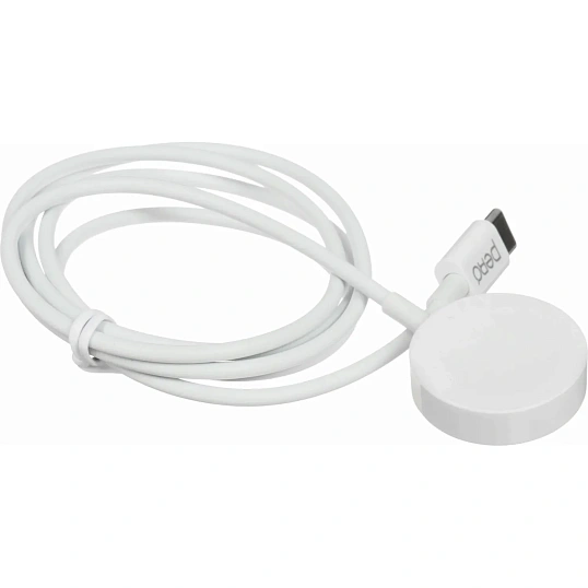 Зарядное устройство PERO беспр. TC19 USB-C для Apple Watch, магнитн, белое