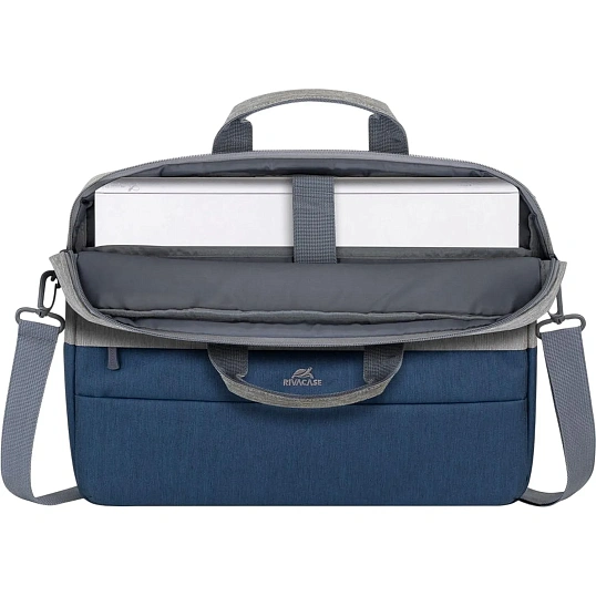 Сумка для ноутбука RIVACASE 7532 grey/dark blue Prater 15.6 / 6