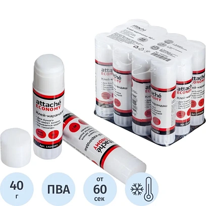 Клей-карандаш 40г Attache Economy