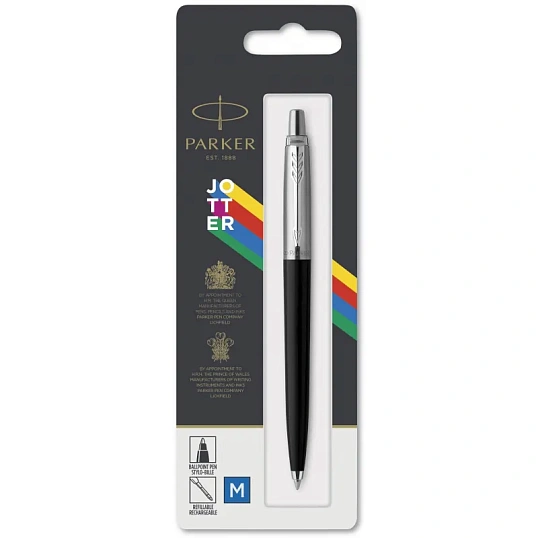 Ручка шариковая  Parker Jotter Originals Black син.стерж. блистер 2096873