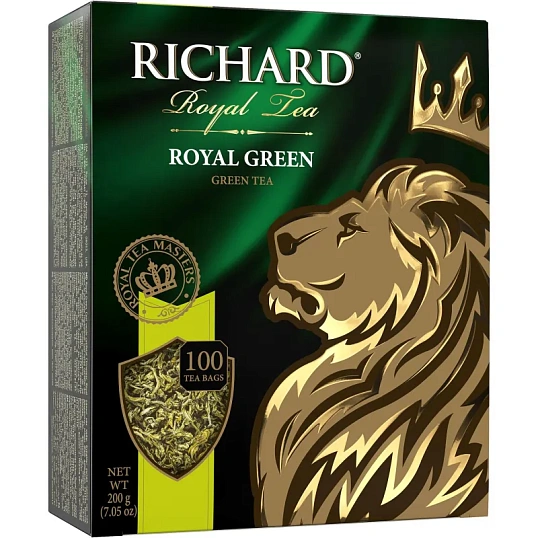 Чай Richard Royal Green зеленый, 100 пакетиков