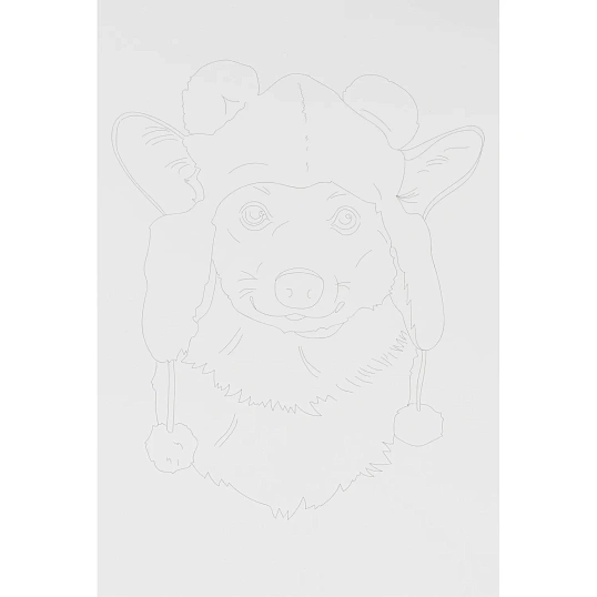 Набор для рисования Скетчинг акварелью Модные пёсики, Рн-044