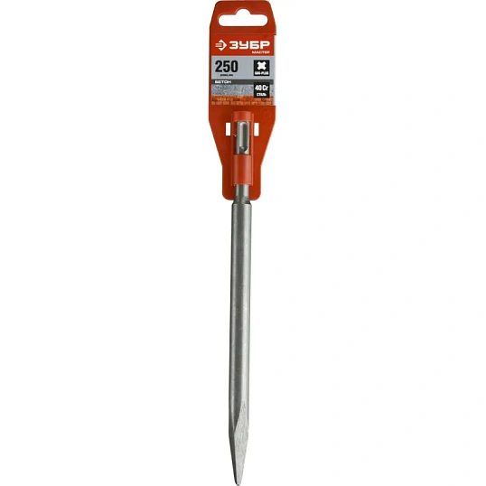 Зубило пикообразное ЗУБР SDS-plus 250 мм (29231-00-250)