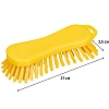 Щетка ручная скраб, типа 'страйт' FBK 210х70мм жесткая желтая 15063-4