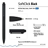 Ручка шариковая автомат. SoftClick.Black 0.7мм синяя 20-0102