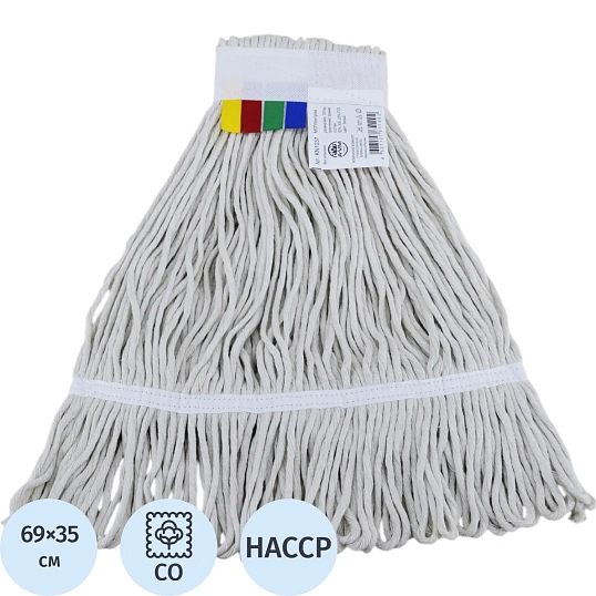 Насадка Моп Кентукки верёвочный 350г хлопок Лайт белый KN1037