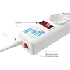 Сетевой фильтр Power Cube B 5.0 м 5 роз (белый) 10А/2,2кВт(SPG-B-15-WHITE)