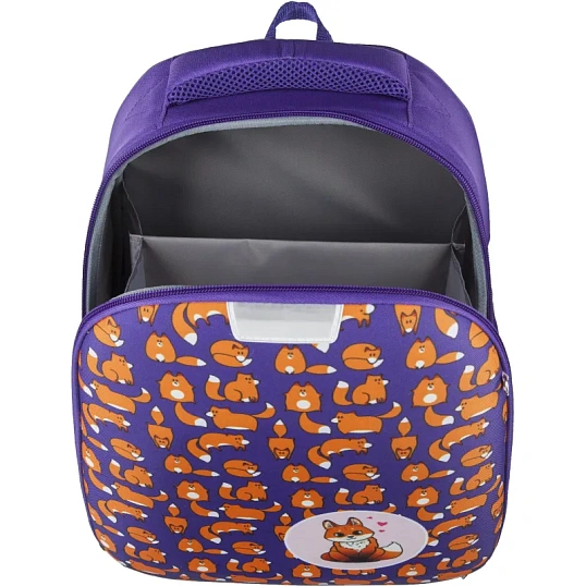 Ранец №1School Light Лисички 1 отд., эргоном. спинка   