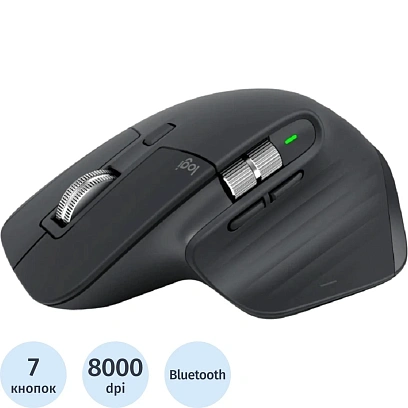 Мышь компьютерная LOGITECH (910-006559/910-006565) MX Master 3S WL Graphite