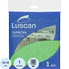 Салфетка хозяйственная Luscan из микрофибры универ 200г/м2 30х30см зеленая