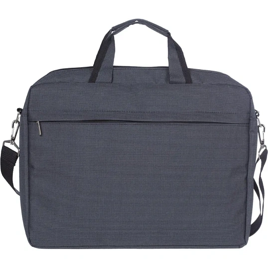 Сумка для документов полиэстр  390х290х50 мод. 1076 (серая)
