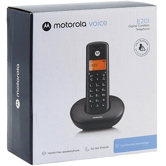 Радиотелефон DECT E201 (цвет Черный)