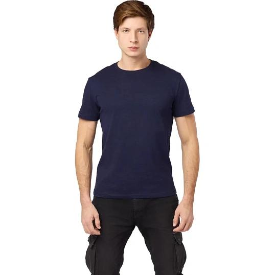 Футболка (160 г.) с кор.рукавом т син.(ХХХХL)