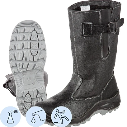 Сапоги Профи NEW ПУ/ТПУ, искус. мех (р.38) (мод.70К И)