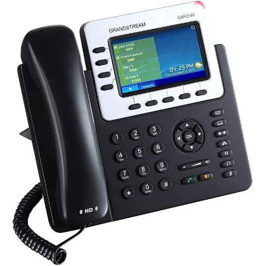 IP-телефон Grandstream GXP2140,4 SIP аккаунта, 4 линии, цветной LCD