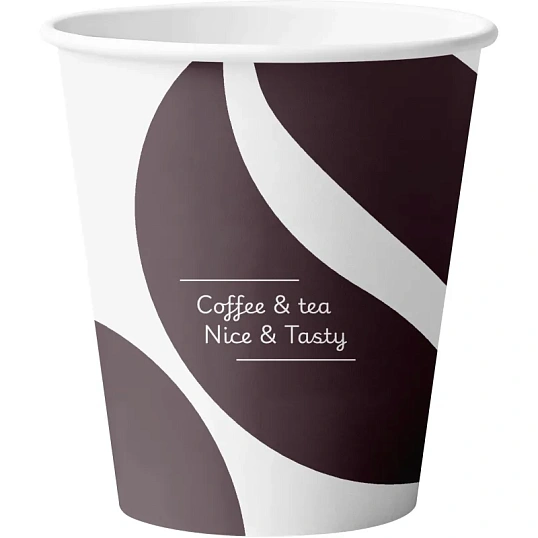 Стакан одноразовый бум. 1-сл Barista Nice&Tasty mix 250 мл d-80 мм 50 шт/уп