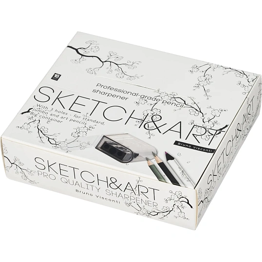 Точилка с контейнером Bruno Visconti SKETCH&ART, 3 отверстия, 35-0044