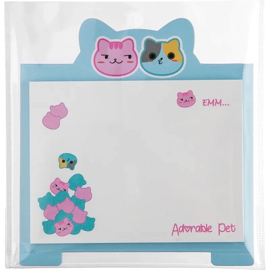 Стикеры с клеевым краем M&G Adorable Pet, 76x100 мм, 40 л, в ассортименте