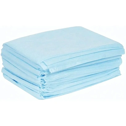 Простыня н/с бум.ламинир.140х80 10 шт/уп,индив.сложение  Гекса