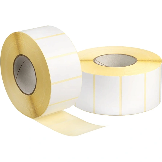 Термотрансферные этикетки ПГЛ 43x25, 3000 шт/рул вт.76 в 1 ручей