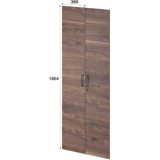 Двери IN FORMANT 129H103 734х16х1864 Орех Бакаут 2шт