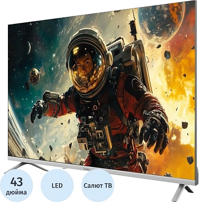 Телевизор Sber SDX-43F3000DSA, FHD, смарт (Салют ТВ)