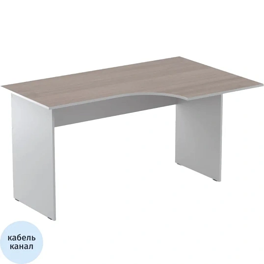 Стол эргономичный Easy Standard LT 16/16 01002600 прав т.дуб/сер 1400x900/600x740