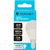 Лампа светодиодная Topfort E14 10W 4000K шар