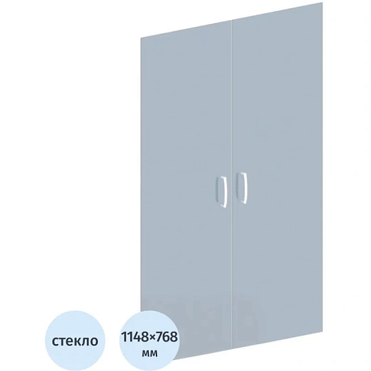 Двери Easy стекло (2шт.) 310 прозрачное
