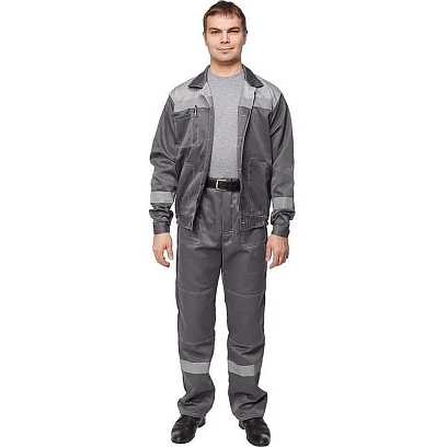 Костюм летний муж. л22-КБР т.сер./св.сер (р.68-70) 170-176 (Арсенал-СП)