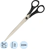 Ножницы Крамет 210мм Soft touch с симметричными ручками, черные Н-089