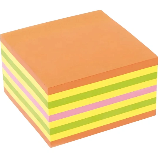 Стикеры Kores бум.для зам. 75х75 неон. гамма 4цв. 450л. 48465